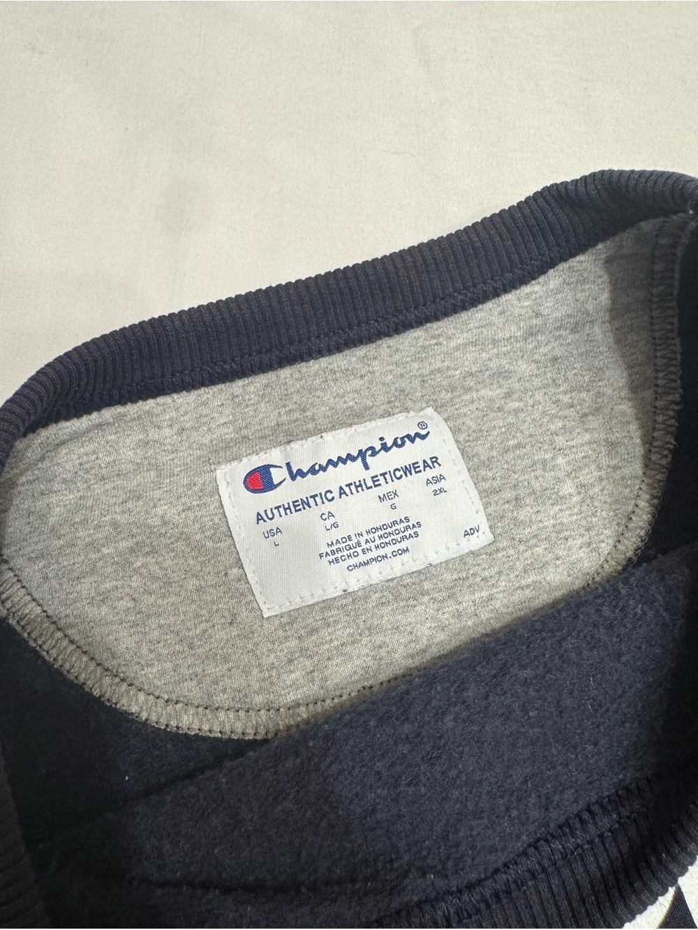 Champion Navy Crewneck - Picture 2 of 4